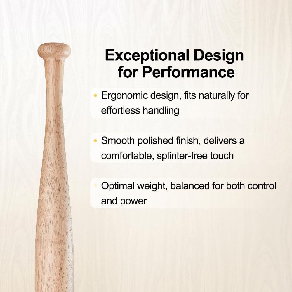 Wood Baseball Training Bat