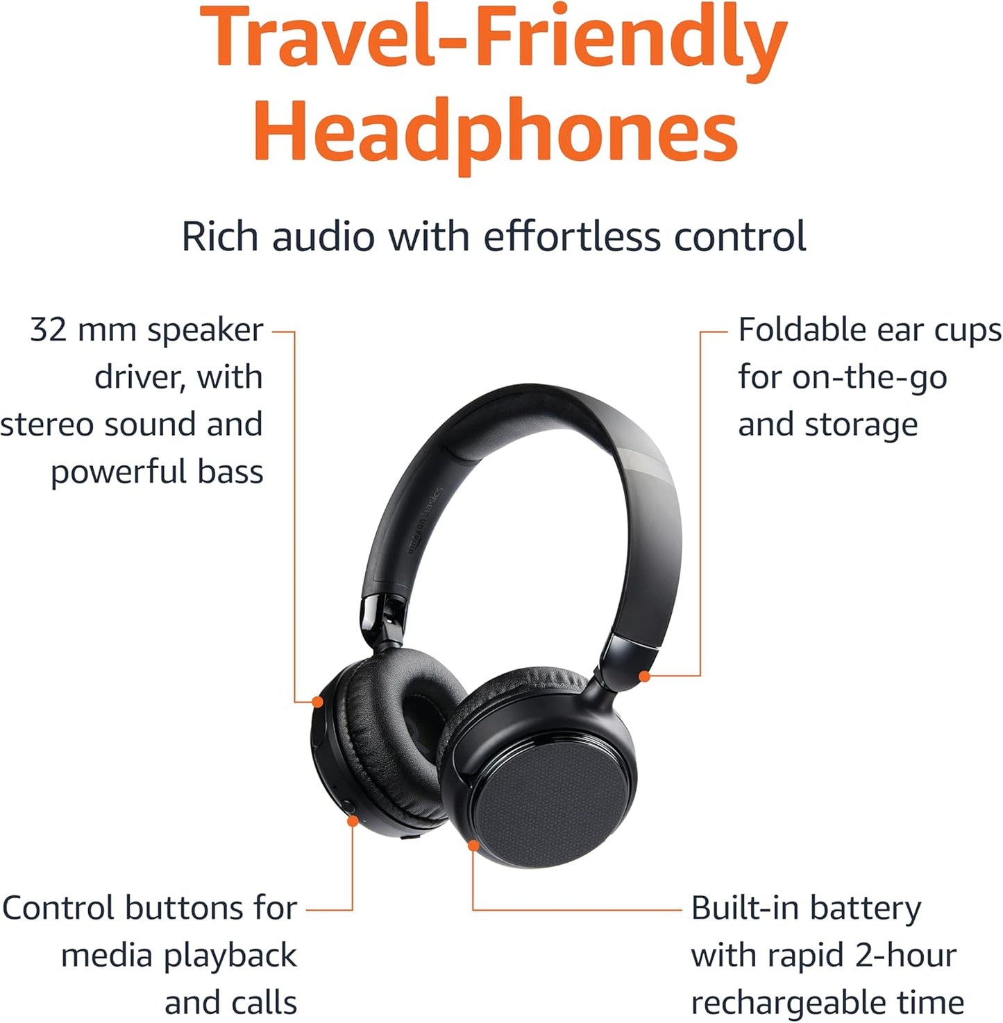 Bluetooth Headphones Wireless with Microphone