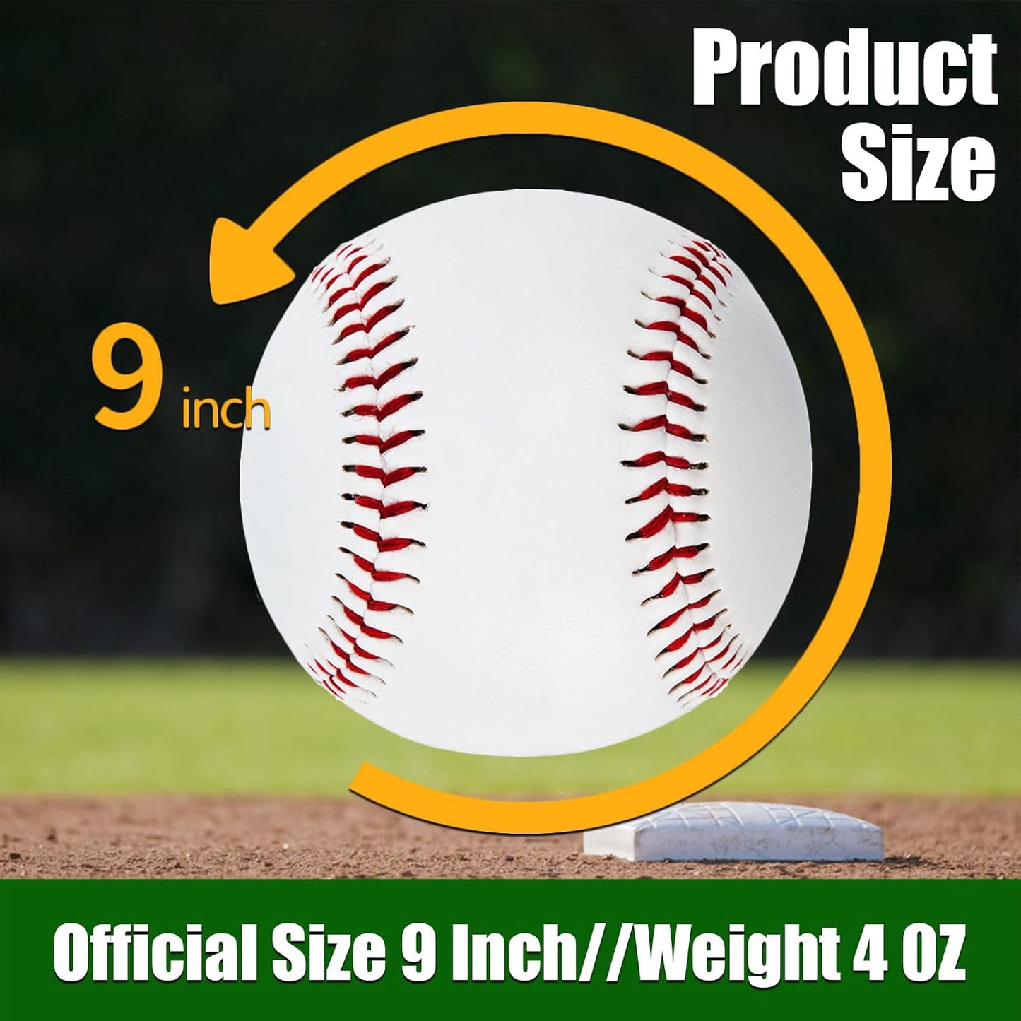 Official Size Practice Training Baseballs 12 Balls
